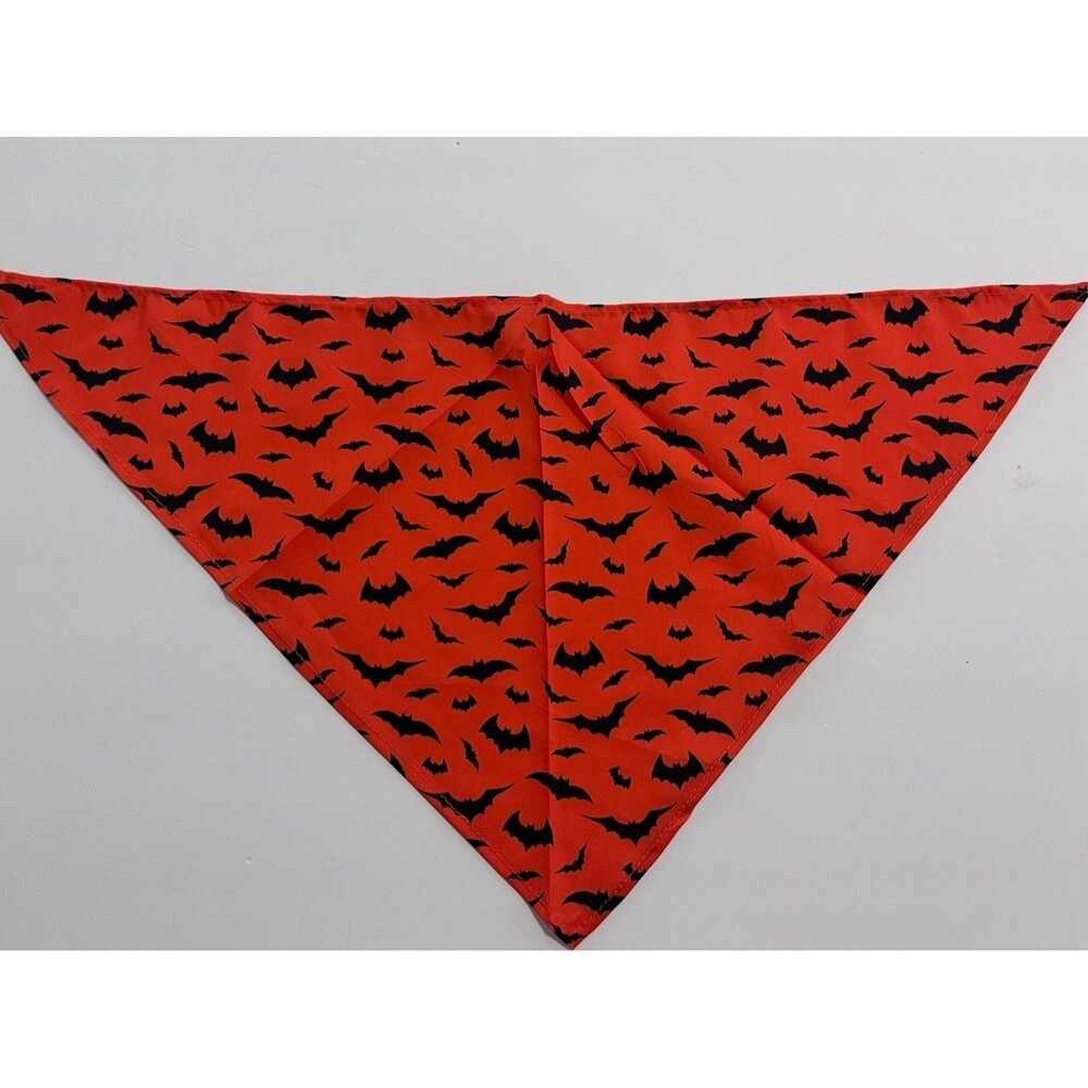 Dog Bandana Orange with Bats